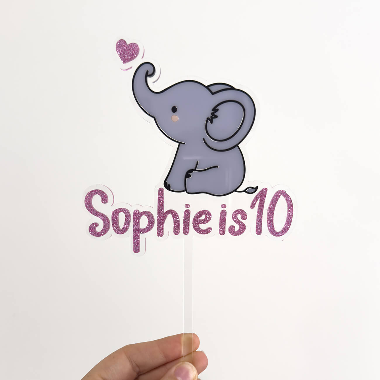 Baby Elephant Cake Topper