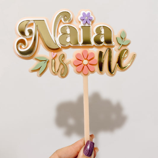 Wildflower Cake Topper