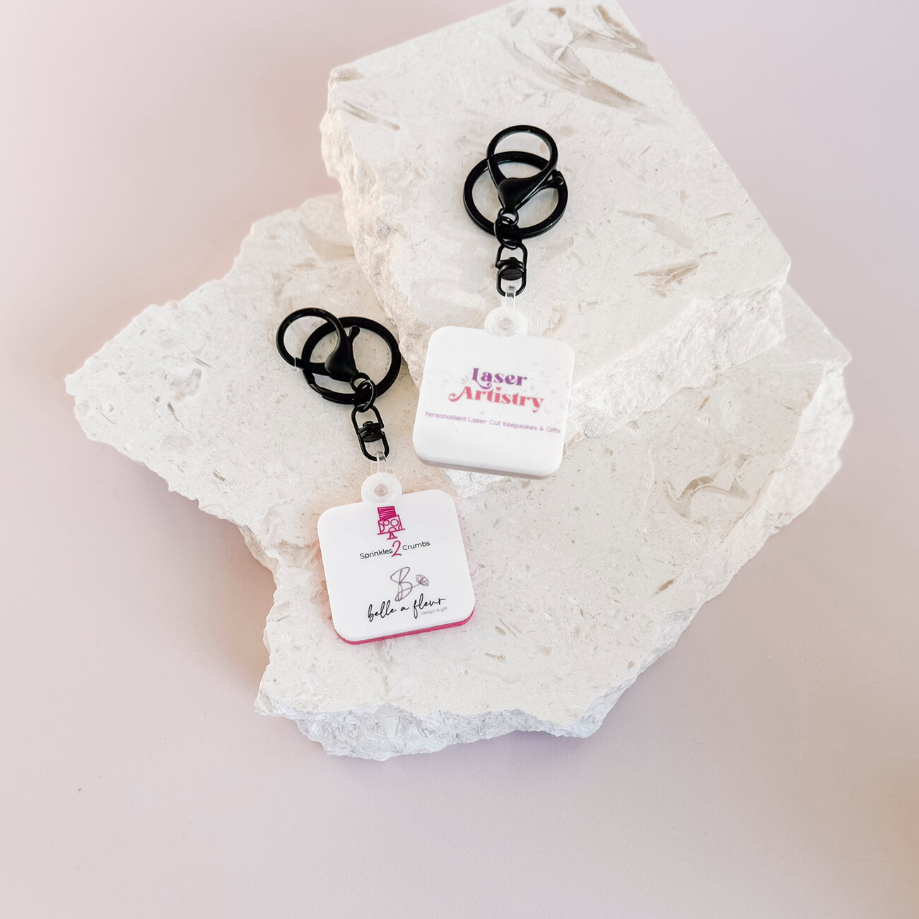 NFC / QR Code Social Media Keyrings