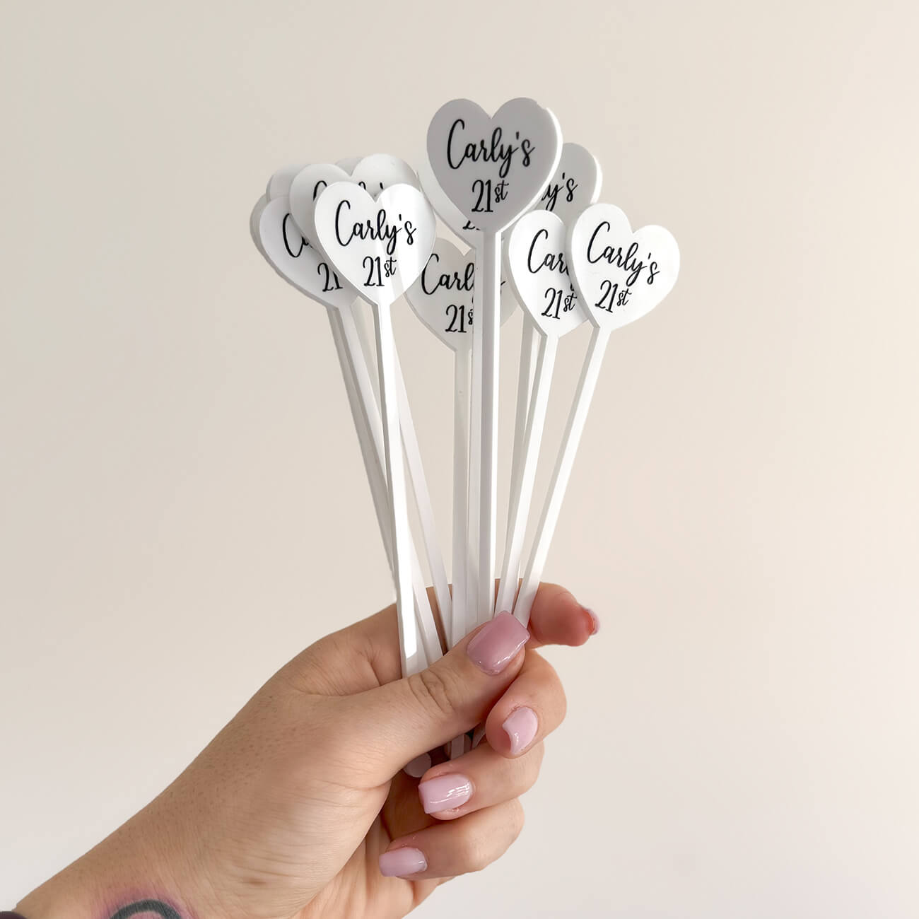 Personalised Drinks Stirrers / Name Stirrers