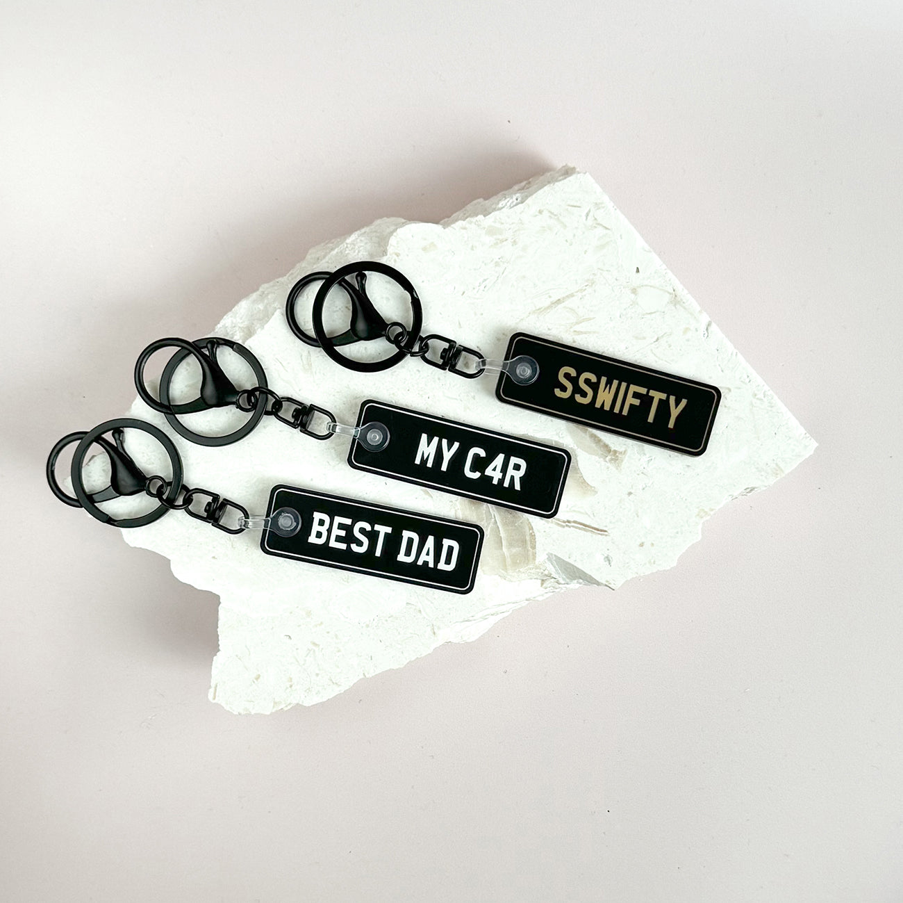 Personalised Number Plate Keychain / Key Ring