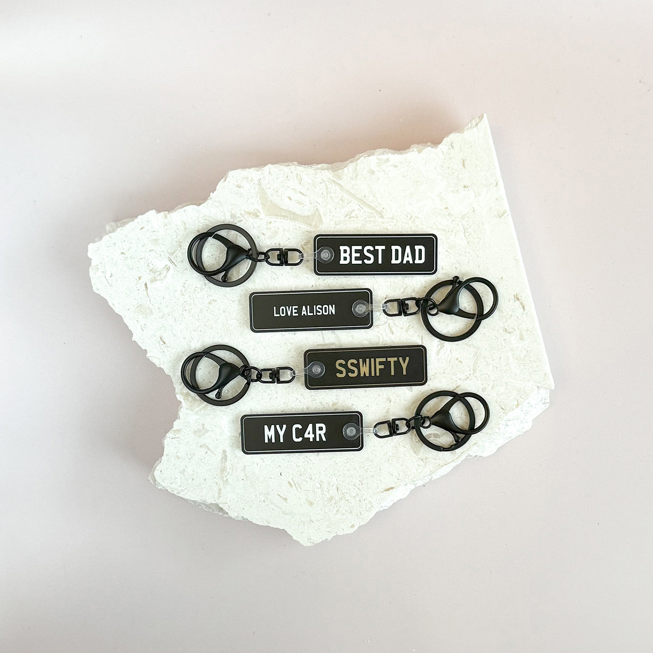 Personalised Number Plate Keychain / Key Ring